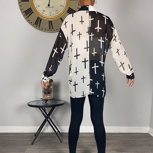 lounge soho women white and black top - Picture 3 of 3